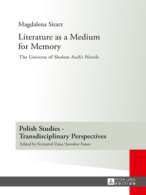 cover image of Literature as a Medium for Memory